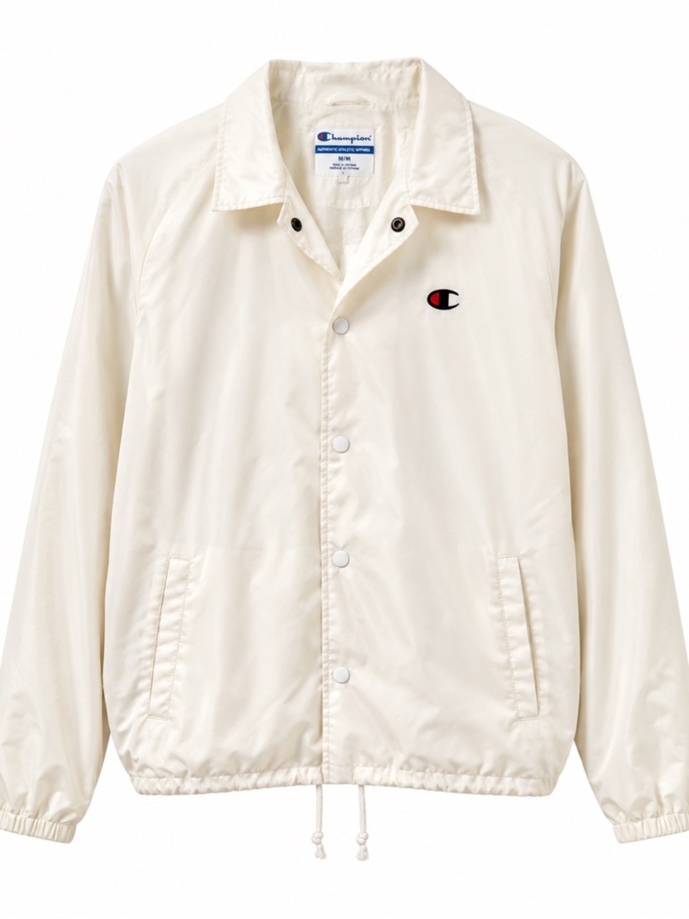 Champion Vintage Coach Jacket | Size Medium | Cream